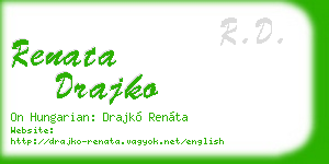 renata drajko business card